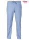 Unisex elasticated scrub trousers with two front pockets and 1 rear pocket