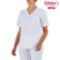 Slim fit v-neck scrub top with 3 front pockets