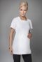 White square neck maternity tunic in bi-stretch fabric
