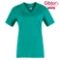 Slim fit v-neck scrub top with 3 front pockets