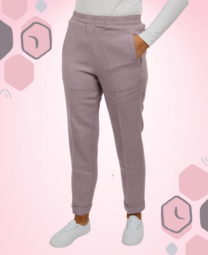cropped lilac trouser